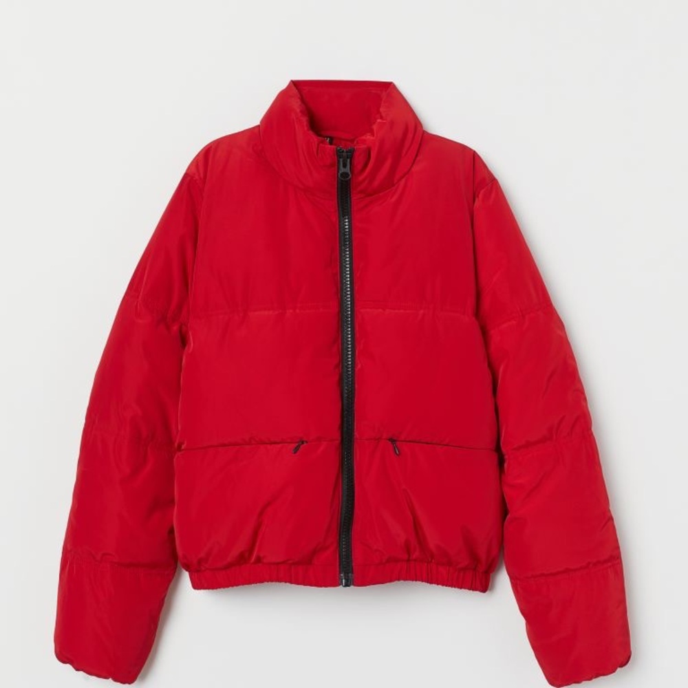 Red H&M Puffer Jacket